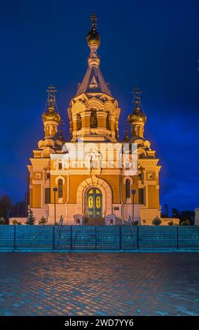 Cathédrale du Christ Sauveur à Oral. Kazakhstan Banque D'Images