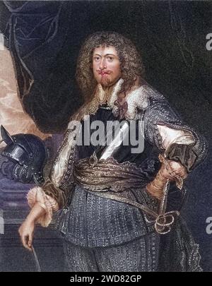 Edward Sackville, 4 ans. Comte de Dorset, 1590-1652, englischer Soldat und Staatsmann. AUS dem Buch Lodge's British Portraits erschienen in London 1823., Historisch, digital restaurierte Reproduktion von einer Vorlage aus dem 19. Jahrhundert, Date d'enregistrement non indiquée Banque D'Images