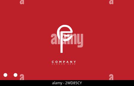 Lettres alphabétiques EF initiales logo monogramme Illustration de Vecteur