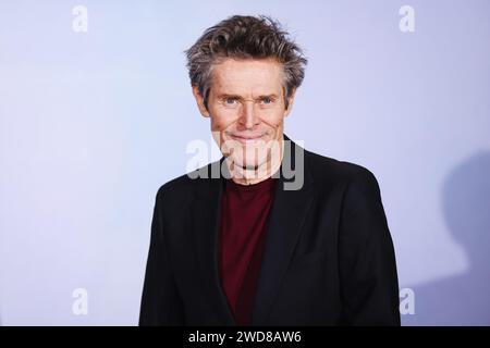 Milan, Italie. 18 janvier 2024. Willem Dafoe assiste au photocall pour la première italienne de ''Povere Creature!'' À Milan, Italie, le 18 janvier 2024. (Photo Alessandro Bremec/NurPhoto) crédit : NurPhoto SRL/Alamy Live News Banque D'Images