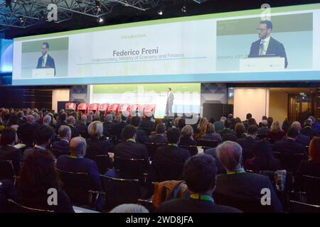 Milan, Italie. 19 janvier 2024. Milan - Conférence à BRSA avec Gian Maria gros Pietro usage éditorial uniquement crédit : Agence photo indépendante/Alamy Live News Banque D'Images