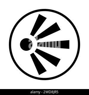 Icône de symbole de point de vue Banque D'Images