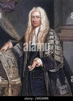 Philip Yorke, 1 ans. Graf von Hardwicke, vicomte Royston, alias Baron Hardwicke von Hardwicke, 1690-1764, Historisch, digital restaurierte Reproduktion von einer Vorlage aus dem 19. Jahrhundert, Date d'enregistrement non indiquée Banque D'Images