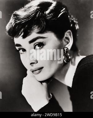 Audrey Hepburn dans Sabrina (Paramount, 1954). Portrait photo, photo publicitaire Banque D'Images