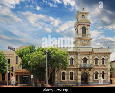 Ancien hôtel de ville à Port Adelaide construit au 19e siècle (Australie méridionale) Banque D'Images