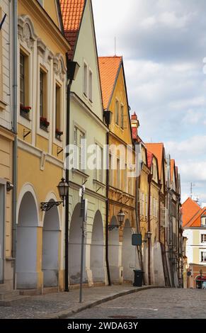 Rue Rokitanskeho à Hradec Kralove. République tchèque Banque D'Images