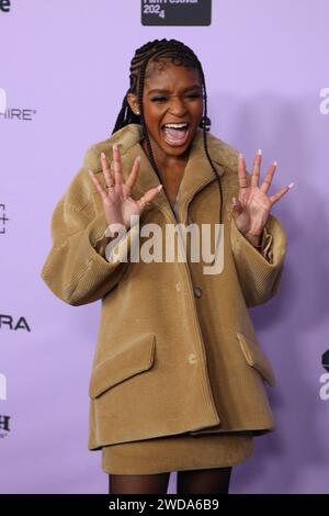 Utah. 18 janvier 2024. Dominique Thorne au film Festival première projection de FREAKY TALES première au Sundance film Festival Eccles Theater 2024, Park City, Utah, 18 janvier 2024. Crédit : JA/Everett Collection/Alamy Live News Banque D'Images