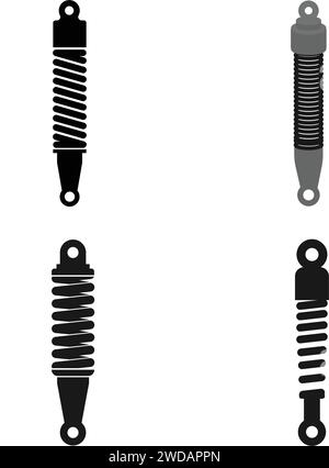 conception d'illustration vectorielle d'icône d'amortisseur Illustration de Vecteur