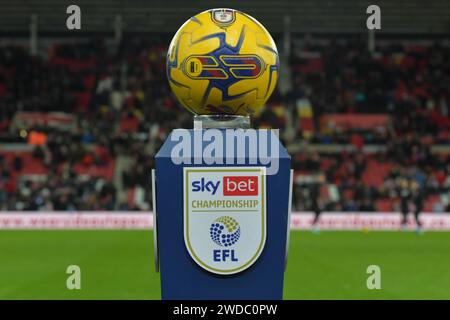 Lors du match de championnat Sky Bet entre Sunderland et Hull City au Stadium of Light, Sunderland le vendredi 19 janvier 2024. (Photo : Scott Llewellyn | MI News) crédit : MI News & Sport / Alamy Live News Banque D'Images