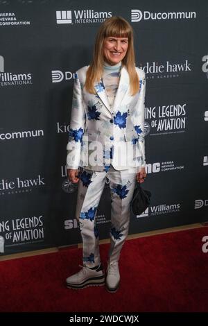 Beverly Hills, États-Unis. 19 janvier 2024. Catherine Hardwicke arrive à la 21e cérémonie annuelle des Living Legends of Aviation Awards qui se tient au Beverly Hilton de Beverly Hills, CA, le vendredi 19 janvier 2024. (Photo de Conor Duffy/Sipa USA) crédit : SIPA USA/Alamy Live News Banque D'Images