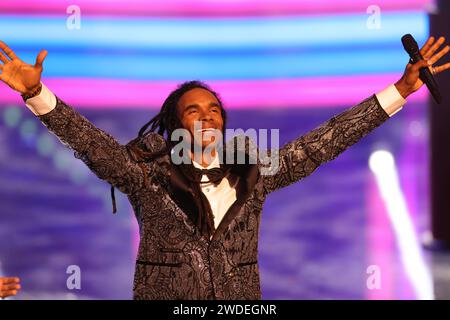 Bayerischer Filmpreis 2023 Fabrice Morvan. Verleihung des 45. Bayerischen Filmpreises 2023 am 19.01.2024 im Prinzregententheater à Münche. Bayern, Deutschland. *** Prix du film bavarois 2023 Fabrice Morvan Présentation du Prix du film bavarois 45 2023 le 19 01 2024 au Prinzregententheater de Munich en Bavière, Allemagne Banque D'Images