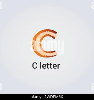 C lettre Icon Design logo isolé unique Design marque identité d'entreprise diverses couleurs éditable modèle vectoriel Monogram Emblem Illustration Illustration de Vecteur