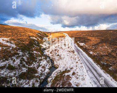 Dépoussiérage de la neige sur le Sally Gap Banque D'Images