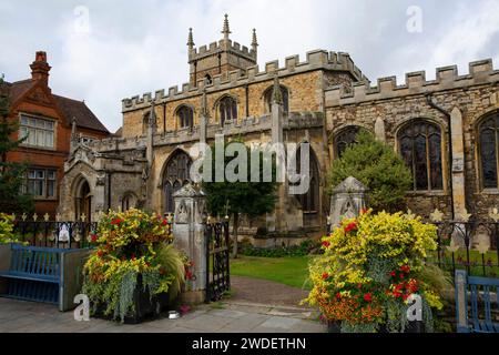 Église All Saints à High Street, Huntingdon, Cambridgeshire Banque D'Images