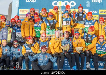 Oberhof, Deutschland. 20 janvier 2024. das deutsche Team, 20.01.2024, Oberhof (Deutschland), coupe du monde de cross-country FIS Oberhof 2024 crédit : dpa/Alamy Live News Banque D'Images