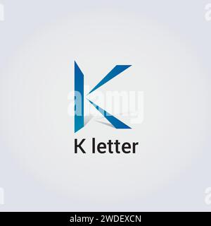 K lettre Icon Design logo isolé unique Design marque identité d'entreprise diverses couleurs éditable modèle vectoriel Monogram Emblem Illustration Illustration de Vecteur