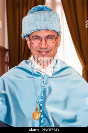 Portrait de l'écrivain turc et prix Nobel Orhan Pamuk, Docteur Honoris Causa. Banque D'Images