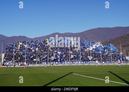 Brescia, Italie. 20 janvier 2024. Supporters de Brescia Calcio lors du match de Brescia Calcio vs FC Sudtirol, football italien Serie B à Brescia, Italie, janvier 20 2024 crédit : Independent photo Agency/Alamy Live News Banque D'Images