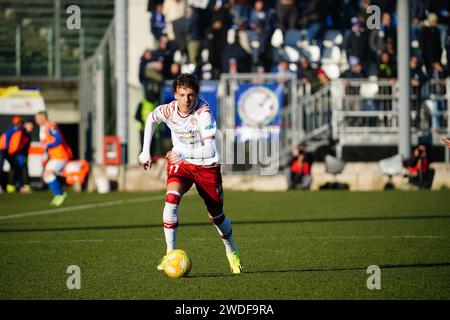 Brescia, Italie. 20 janvier 2024. Riccardo Ciervo (Sudtirol) lors de Brescia Calcio vs FC Sudtirol, match de football italien Serie B à Brescia, Italie, janvier 20 2024 crédit : Agence photo indépendante/Alamy Live News Banque D'Images