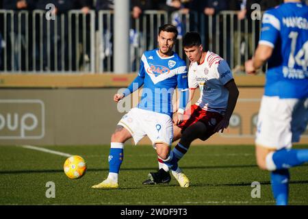 Brescia, Italie. 20 janvier 2024. Flavio Bianchi (Brescia Calcio) lors de Brescia Calcio vs FC Sudtirol, match italien de football Serie B à Brescia, Italie, janvier 20 2024 crédit : Independent photo Agency/Alamy Live News Banque D'Images