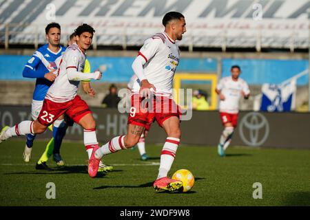 Brescia, Italie. 20 janvier 2024. Emanuele Pecorino (Sudtirol) lors de Brescia Calcio vs FC Sudtirol, match de football italien Serie B à Brescia, Italie, janvier 20 2024 crédit : Agence photo indépendante/Alamy Live News Banque D'Images