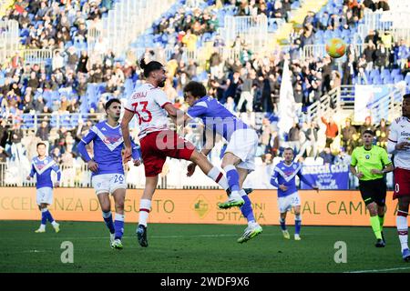 Brescia, Italie. 20 janvier 2024. Silvio Merkaj (Sudtirol) lors de Brescia Calcio vs FC Sudtirol, match italien de football Serie B à Brescia, Italie, janvier 20 2024 crédit : Agence photo indépendante/Alamy Live News Banque D'Images