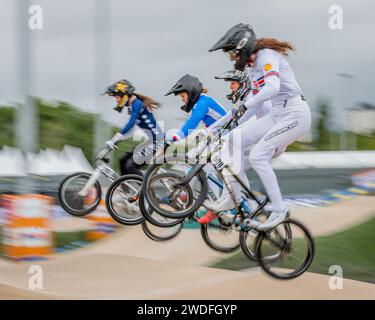 Betsy BAX (GB), Junior Women, aux Championnats du monde UCI BMX Racing 2023 Banque D'Images