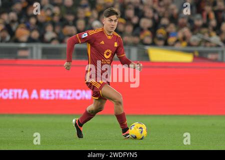 Stadio Olimpico, Rome, Italie. 20 janvier 2024. Serie A football ; Roma contre Hellas Verona ; Paulo Dybala de AS Roma crédit : action plus Sports/Alamy Live News Banque D'Images