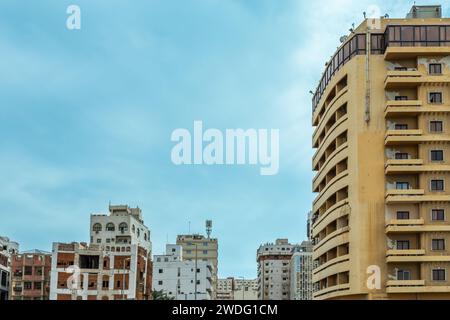 Bâtiments résidentiels d'Al-Balad, centre-ville de Jeddah, Arabie Saoudite Banque D'Images