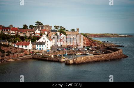 Le port dans la ville historique de Crail, dans le Neuk est de Fife Banque D'Images