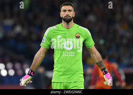 Rome, Latium. 20 janvier 2024. Rui Patricio d'AS Roma lors du match de Serie A entre Roma et Hellas Verona au Stade Olympique, Italie, le 20 janvier 2024. Photographer01 crédit : Agence de photo indépendante / Alamy Live News Banque D'Images