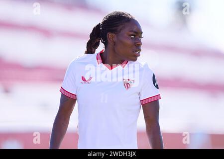 Séville, Espagne. 20 avril 2024. Tony Payne du Sevilla FC lors du match de Liga entre le Sevilla FC et le Villarreal CF a joué au Jesus Navas Stadium le 20 2024 janvier à Séville, en Espagne. (Photo PRESSINPHOTO) crédit : PRESSINPHOTO SPORTS AGENCY/Alamy Live News Banque D'Images