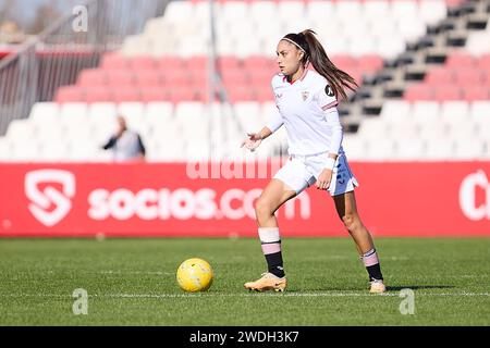 Séville, Espagne. 20 avril 2024. Debora Garcia de Sevilla FC lors du match de Liga entre Sevilla FC et Villarreal CF a joué au Jesus Navas Stadium le 20 2024 janvier à Séville, Espagne. (Photo PRESSINPHOTO) crédit : PRESSINPHOTO SPORTS AGENCY/Alamy Live News Banque D'Images