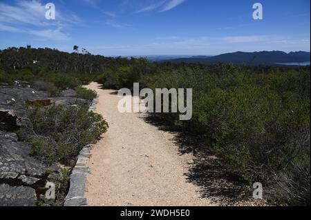 Sur le sentier vers les balcons dans le parc national des Grampians Banque D'Images