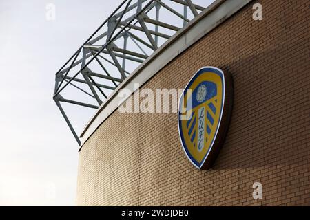 Leeds, Royaume-Uni. 21 janvier 2024. Vue générale d'Elland Road avant le match de championnat Sky Bet à Elland Road, Leeds. Le crédit photo devrait être : Gary Oakley/Sportimage crédit : Sportimage Ltd/Alamy Live News Banque D'Images