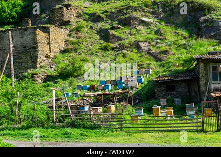 Village de Shatili en Géorgie Europe de l'est Banque D'Images