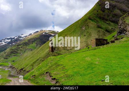 Village de Shatili en Géorgie Europe de l'est Banque D'Images