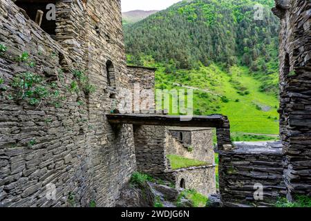 Village de Shatili en Géorgie Europe de l'est Banque D'Images