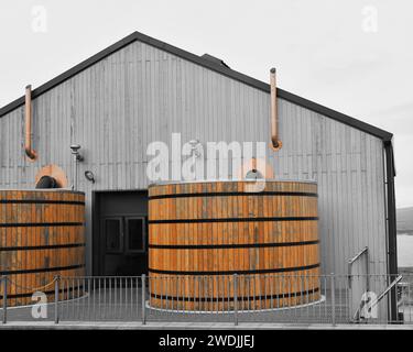 Ardnahoe Whisky Distillery dans l'île d'Islay, Écosse Banque D'Images