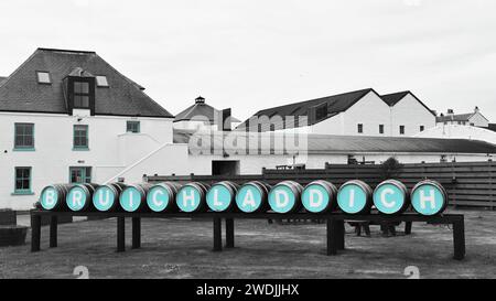 Distillerie de whisky Bruichladdich sur l'île d'Islay en Écosse Banque D'Images