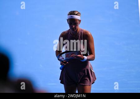 Melbourne, Australie. 20 janvier 2024. Victoria Azarenka lors du tournoi de tennis Australian Open AO 2024 Grand Chelem le 20 janvier 2024 au Melbourne Park en Australie. Photo Victor Joly/DPPI crédit : DPPI Media/Alamy Live News Banque D'Images