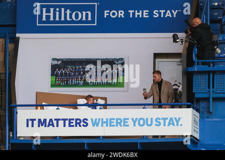 Londres, Angleterre, Royaume-Uni le 21 janvier 2024. Georgia Toffolo suit le match Chelsea Women contre Manchester United Women Barclays Women's Super League à Stamford Bridge, Londres, Angleterre, Royaume-Uni le 21 janvier 2024 Credit : Every second Media/Alamy Live News Banque D'Images