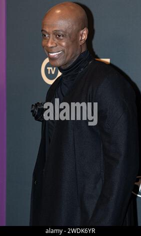 Atlanta, États-Unis. 20 janvier 2024. KEM arrive à Urban One hors : Best in Black 2024 au Coca-Cola Roxy à Atlanta, GA, le 20 janvier 2024. (Photo de Mike Ware/Sipa USA) crédit : SIPA USA/Alamy Live News Banque D'Images