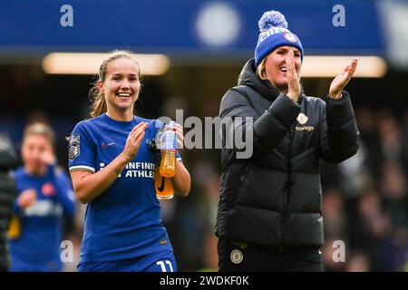 Londres, Angleterre, Royaume-Uni le 21 janvier 2024. Guro Reiten de Chelsea après le coup de sifflet final lors du match Chelsea Women contre Manchester United Women Barclays Women's Super League à Stamford Bridge, Londres, Angleterre, Royaume-Uni le 21 janvier 2024 Credit : Every second Media/Alamy Live News Banque D'Images