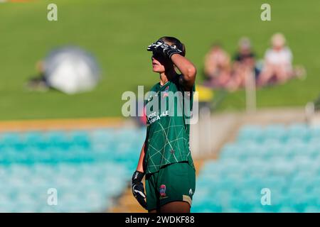 Sydney, Australie. 21 janvier 2024. Isobel Nino de Newcastle Jets regarde lors du match de Rd13 féminin de la A-League entre Sydney FC et Newcastle Jets à Leichhardt Oval le 21 janvier 2024 à Sydney, Australie Credit : IOIO IMAGES/Alamy Live News Banque D'Images