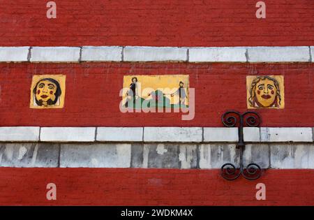 Détail, le Grand Curtius, Musée Curtius ou Musée Curtius, Liège, Wallonie, Belgique, Europe Banque D'Images