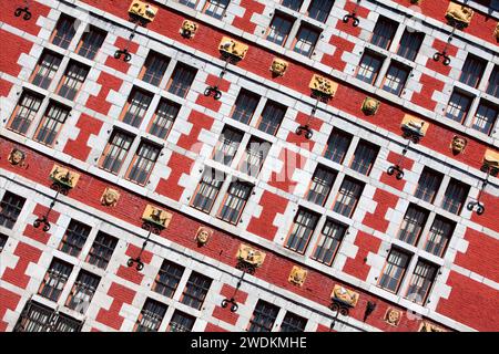 Détail, le Grand Curtius, Musée Curtius ou Musée Curtius, Liège, Wallonie, Belgique, Europe Banque D'Images