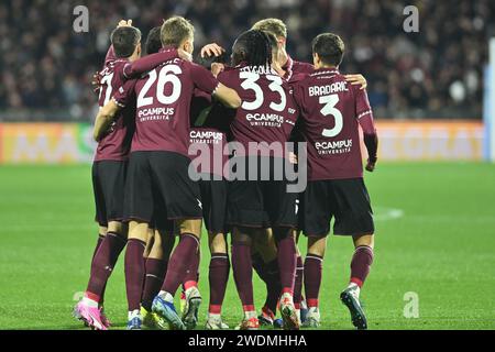 Salerne,Italie,21,janvier,2024 lors de la Serie A Macth entre US Salernitana 1919 vs Gênes CFC Credit:Agostino Gemito/ Alamy Live News Banque D'Images