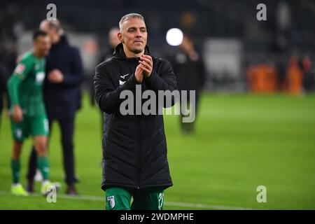 MOENCHENGLADBACH, ALLEMAGNE - 21 JANVIER 2024 : Phillip Tietz match de football de la Bundesliga Borussia Moenchengladbach vs FC Augsburg au Borussia Park Banque D'Images