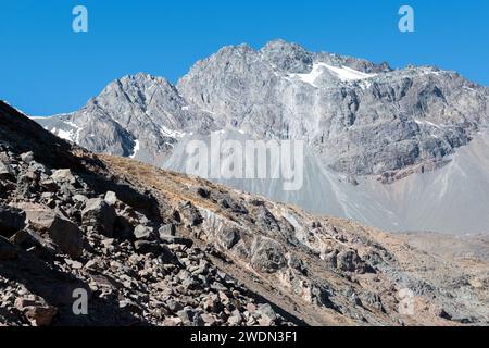 Cajón del Maipo, Chili Banque D'Images